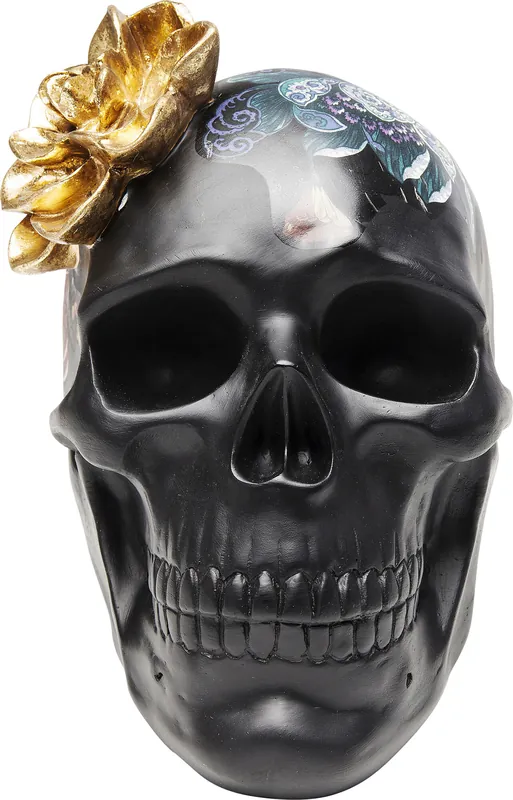 Obiect decorativ Flower Skull 22cm Preferatul clienților