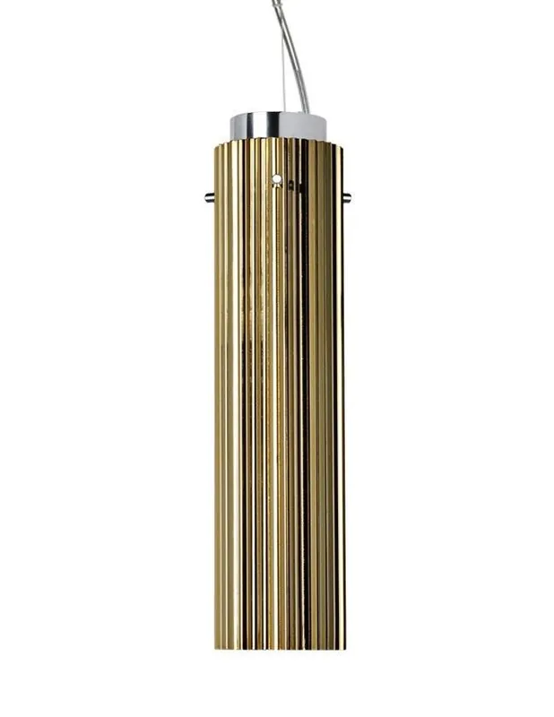 Suspensie Kartell by Laufen Rifly design Ludovica & Roberto Palomba, LED 10W, h30cm, auriu metalizat Discount