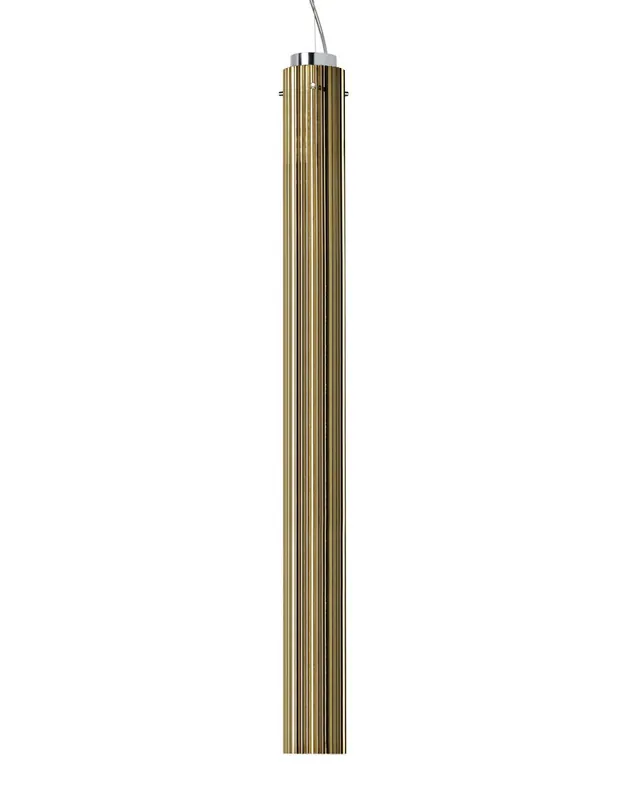 Suspensie Kartell by Laufen Rifly design Ludovica & Roberto Palomba, LED 10W, h90cm, auriu metalizat Nu rata