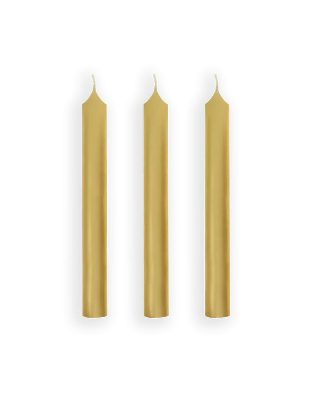 Preț redus Lumanare My Jolie Candle Les Classiques Droite 22x200mm, Gold