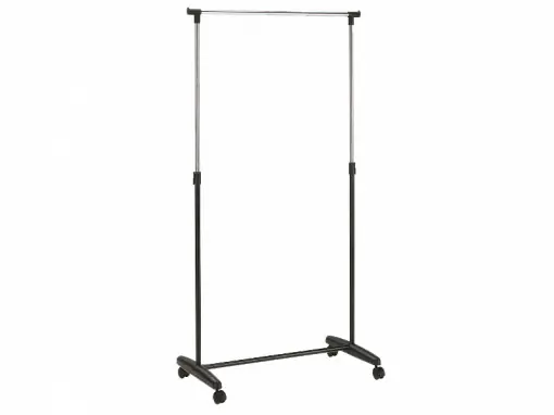 Reducere de preț CUIER DE HAINE NOVA, 95/160 CM, NEGRU/CROM, DIN METAL SI PLASTIC, STIL MODERN