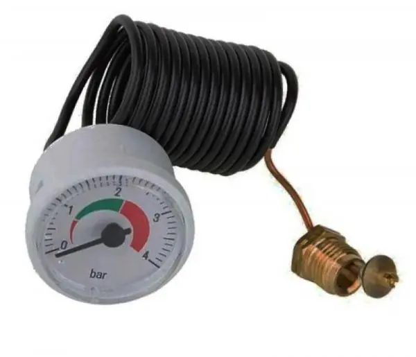 Manometru circular cu tub capilar, Fondital, 4 bar, D42/d37, o-ring, pentru DELFIS CTFS 24, KC 24, 28 Ofertă limitată
