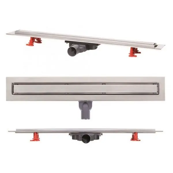 Calitate înaltă Rigola dus, Wirquin, Venisio slim, crom, L.50 cm