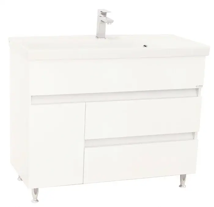 Set Baza front MDF si Lavoar seria 288, 100 cm, alb Cumpărături sigure