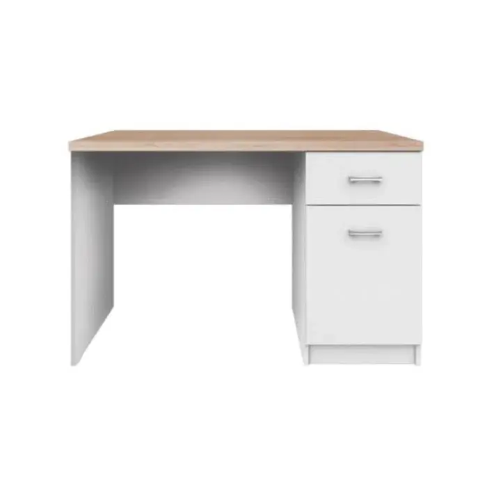 Birou TOP MIX, 1 usa, 1 sertar, alb, 120x55x77 cm Discount